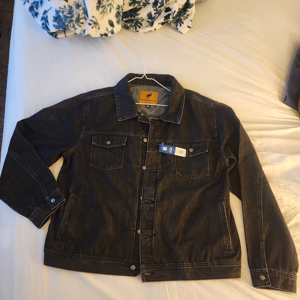 Men's Ford Bronco Black Denim Jacket XL